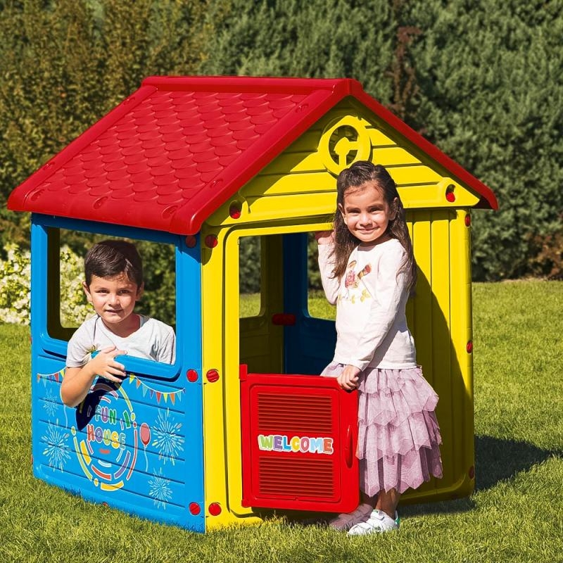  Dětský zahradní domeček, plastový, modrý AKCE pouze do vyprodání zásob!