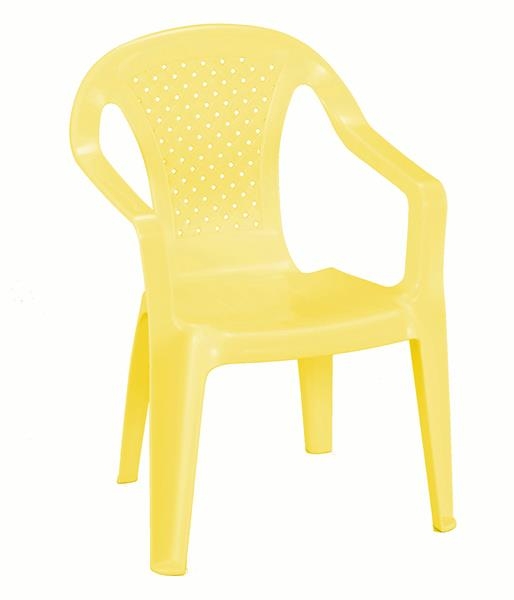 židle dětská plastová žlutá 