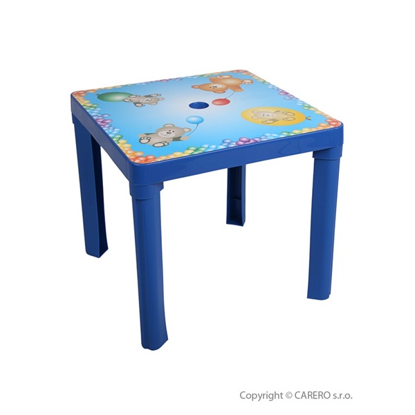 Dětský stoleček MEDVIDCI modrý